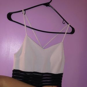 Long Black and White Dress